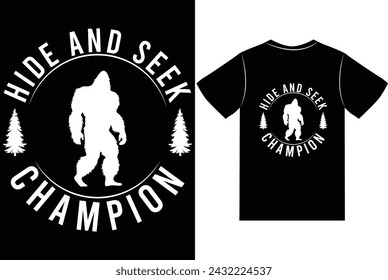 custom Bigfoot t shirt design vector