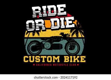 custom bike california club silhouette design