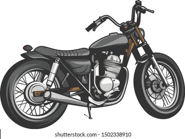 Custom Bike Flat Vector Design and Logo