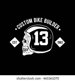 custom bike skull