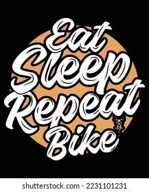 Custom Bike typography print vector design