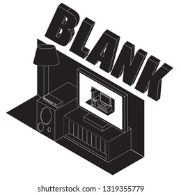 custom blank isometric template