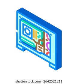 construção personalizada open case gaming pc isometric icon vetor. personalizado construir open case gaming pc sign. ilustração de símbolo isolado