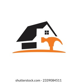 Custom Building House Renovation Logo Design