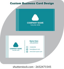 A custom business card design