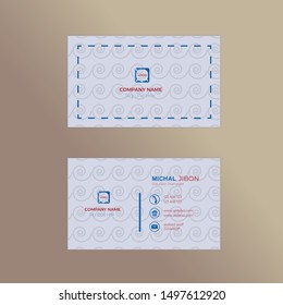 custom business cards vector template 