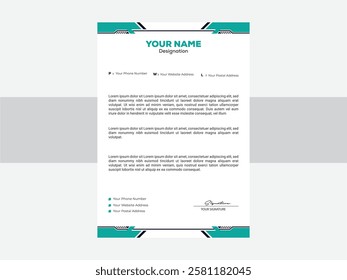 Custom Business Letterhead Design | Professional and Elegant A4 Templates – Design a unique corporate letterhead for branding and official communication. Editable and ready-to-use stationery.