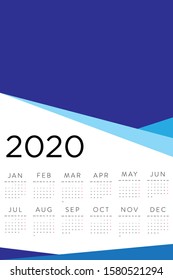 Custom Calender Template in Vector file. Size ratio 1:2. You can add your artwork on this template