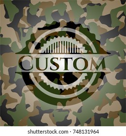 Custom camouflage emblem