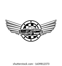 custom car auto garage logo