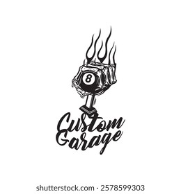 custom car garage logo vector ready eps 10 format