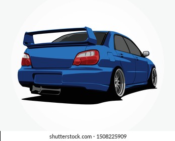 custom car vector illustration art