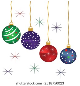 custom Christmas ball, decoration, ornament, holiday, vector, bauble, design, background,