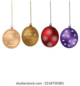 custom Christmas ball, decoration, ornament, holiday, vector, bauble, design, background,