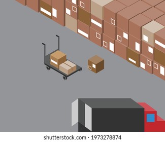 custom clearance to check the shipment before loading from warehouse to truck