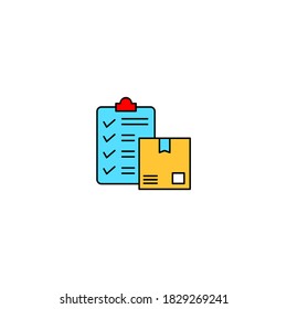 Icono de limpieza personalizada. icono de logística y entrega. icono de color relleno. simple, plano, contorno.