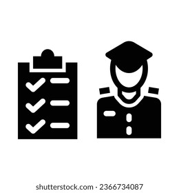 Custom Clearance Vector Glyph Icon For Personal And Commercial Use.
