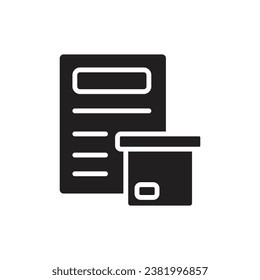 Custom Clearence Filled Icon Vector Illustration