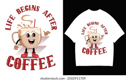 custom coffee vintage t shirt design