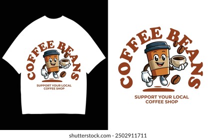 custom coffee vintage t shirt design