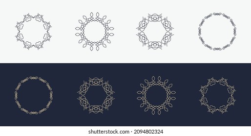 custom, creative, luxury ornament, frame, mandala, logo icon, symbol 