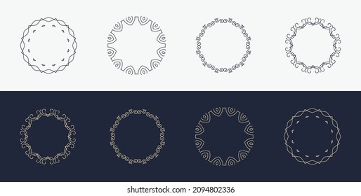 custom, creative, luxury ornament, frame, mandala, logo icon, symbol 