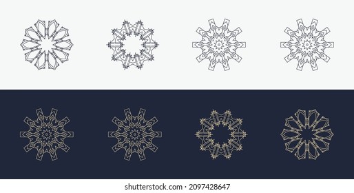 custom, creative, luxury ornament, frame, mandala, logo icon, symbol 