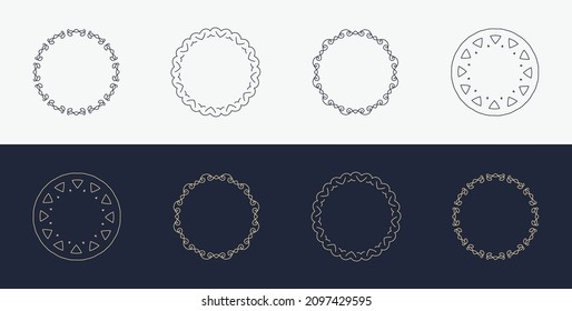 custom, creative, luxury ornament, frame, mandala, logo icon, symbol 