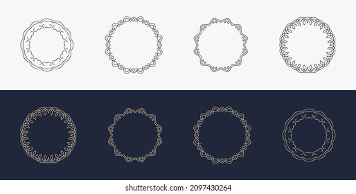 custom, creative, luxury ornament, frame, mandala, logo icon, symbol 
