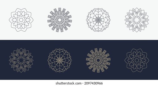custom, creative, luxury ornament, frame, mandala, logo icon, symbol 