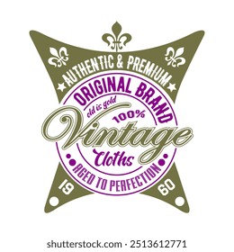 Custom Creative Stylish Original Vintage Retro Typography Brand Logotype Vector Tshirt Design Graphics And Illustration