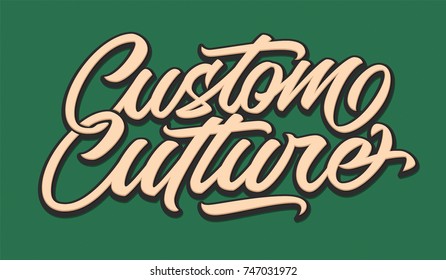 Custom Culture Typography