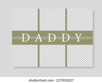 Custom Daddy Vathers Day Foto Collage Plaque mit Platz für Foto