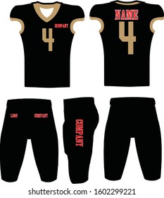 custom design American football uniform