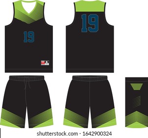 Custom Design Basketball Uniform & Template