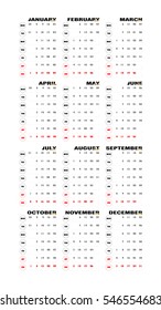 Custom Design Calendar, including monthly art board layout and the whole visual of Calendar. 