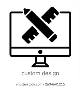custom design vector icon concept design