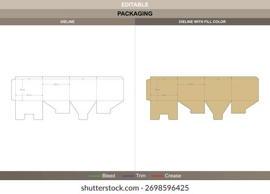Custom dimensions file boxes auto bottom snap lock dieline drawn through vector precision refining printing tone packaging die line design holds secure self-locking structure