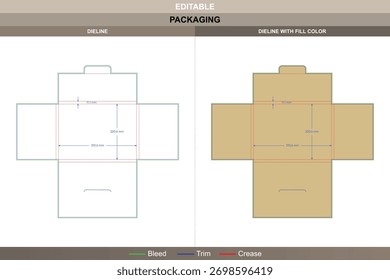 Custom dimensions folders lock multi folders dieline shaped with vector accuracy refining printing tone packaging fold die line mechanism ensures consistent lock across layers