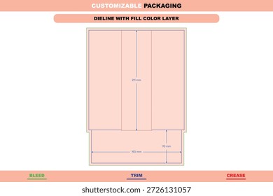 Dimensiones personalizadas divisor de bloques de tres puntos inserta línea de distribución para el diseño de cajas de embalaje con estructura robusta y diseño de impresión guiado por línea de troquel para paquetes compartimentados