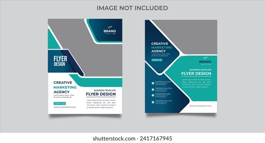 Custom double side flyer design for your corporate company.