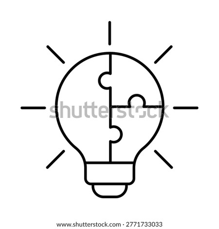 Custom Electronic Engineering Line Icon with Microchip Concept