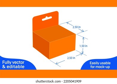 Custom envelope dieline template and 3D envelope design