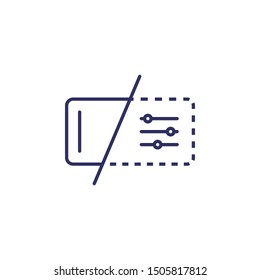 Custom Fields  vector icon for website, app, interface