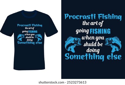 custom fishing t-shirt design vector