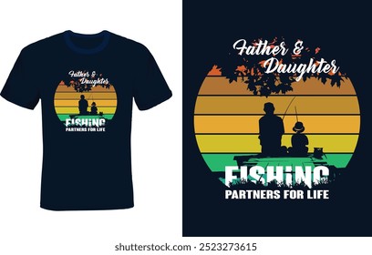 custom fishing t-shirt design vector