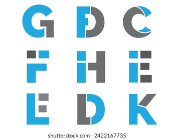 Custom Font Logo Design and color combination.