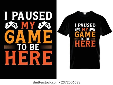 Custom Gaming T Shirt Design