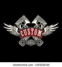Custom garage design series. Custom garage street digital illustrations. Source files are available in Ai format