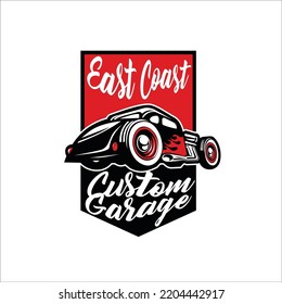 custom garage logo vector ready eps 10 format